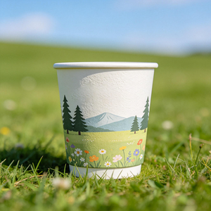 Disposable Biodegradable Hot Cold Drink <b>Takeaway</b> Packaging 8oz 10oz 12oz Double Wall Paper <b>Coffee</b> Cups For Beverage Supplies - Product Image 1