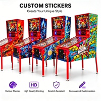 Mesin Pinball Virtual Komersial 32 Inci, Dioperasikan dengan Koin, Mesin Game Arcade Digital untuk Pusat Permainan