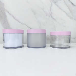 Empty <b>Plastic</b> Pet <b>Jars</b> with Lid for Cosmetics Packaging <b>Jar</b> Thick 5mm Wide Mouth Cream <b>Jar</b> Cosmetic Set Packaging Containers - Product Image 3