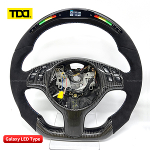 Volante de fibra de carbono TDD LED para BMW E46 M3 E53 X5X6 E70 E60 E71 E85 E86 E89 E90, volante de coche de fibra de carbono personalizado - Product Image 2