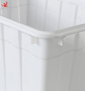 Boîte solide de 300L pour aquaculture, poisson, <span class=keywords><strong>crevette</strong></span>, ferme, grandes caisses de stockage, conteneur de recyclage en plastique avec roue - Product Image 4