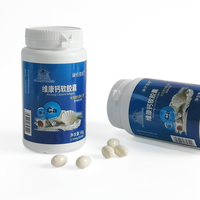 Services OEM de Fourniture en Gros pour Capsules Molles de Vitamine D et de Carbonate de Calcium pour Adultes, 60 Capsules/Flacon