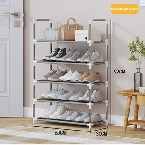 Étagère à <span class=keywords><strong>chaussures</strong></span> en métal à 2/3/4/5/6/7/8/9 niveaux, organisateur <span class=keywords><strong>de</strong></span> <span class=keywords><strong>rangement</strong></span>, gain <span class=keywords><strong>de</strong></span> place, pour entrée – Vente chaude - Product Image 2