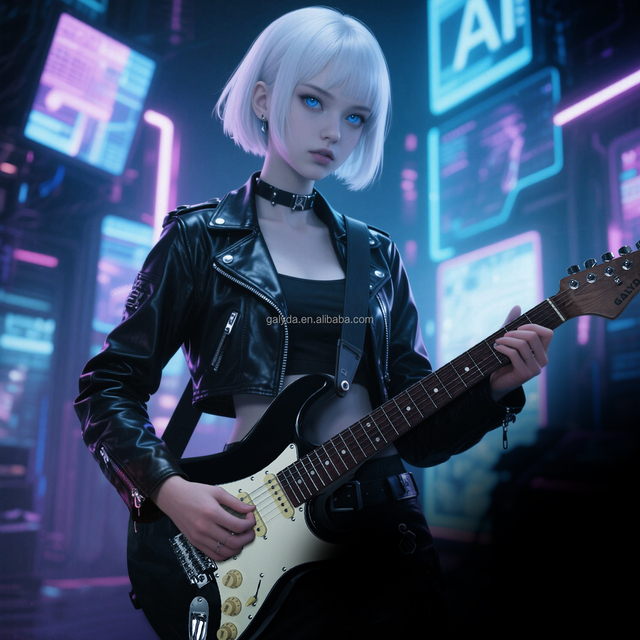 GALYDA High-Appearance 36-Inch Electric Guitar for Children Entry-Level with Maple Neck and Rose Fingerboard for Beginners