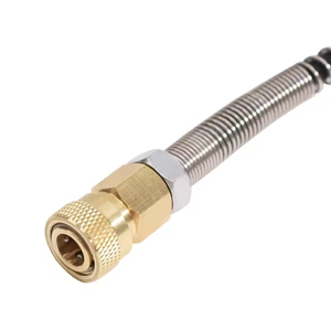 Acecare Brass 4500Psi 300Bar HPA Hunting Use Filling Valve with M18*1.5 Thread and Two Gauges - Product Image 4