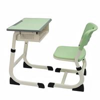 Ensemble de bureau et chaise ergonomiques réglables pour un seul élève, mobilier scolaire moderne pour école internationale