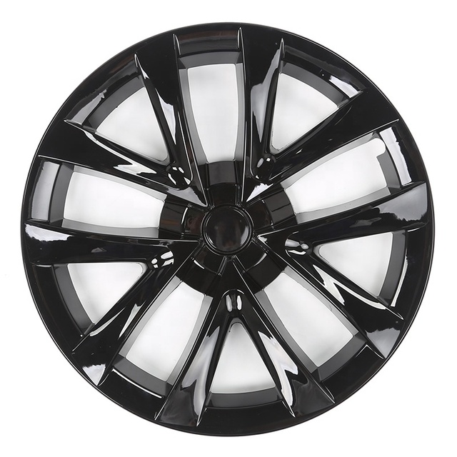 2023 18-Inch Wheel Hub Cover Protector 4-Pack Chrome Wheel Cover Hubcaps for Model 3 Wheel Protect Cover