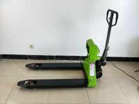 CHENGLI - Carretilla Elevadora Manual Eléctrica de 2 Toneladas con Báscula para Paletas, Horquillas de 80 mm, Ruedas de PU, Uso en Interiores, Nueva, 1 Año de Garantía