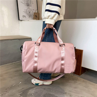 Bolsa de Viaje de Nailon de Gran Capacidad, a la Moda, al por Mayor, de Fábrica BSCI, con Logotipo Personalizado, Impermeable, Plegable, con Cierre de Cremallera, para Gimnasio y Ocio