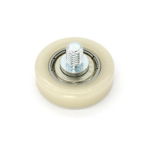 Poleas para Puertas y Ventanas BDR28C1L8-M6 Suministradas por el Fabricante, Poleas para Rieles de Ducha 28*8/C1L8, Rodillos Recubiertos de Goma para Exteriores - Product Image 5