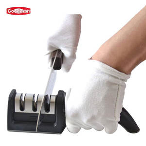 מטבח מסחרי חידוד כלי שף הגאדג 'ט <span class=keywords><strong>whetstone</strong></span> 3 שלב יהלום סכין קרמית - Product Image 3