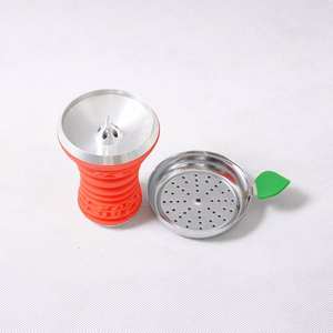 チチャチャコールホルダーShisha HookahボウルメタルシリコンミュージカルShishaヘッドポータブルアラビアHookahsアクセサリー卸売 - Product Image 6