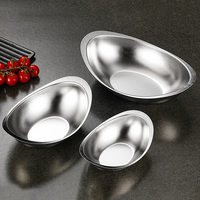 Bol Yuanbao en acier inoxydable 304 personnalisé, style coréen, pour plats froids créatifs, snacks, desserts, vaisselle de barbecue légère