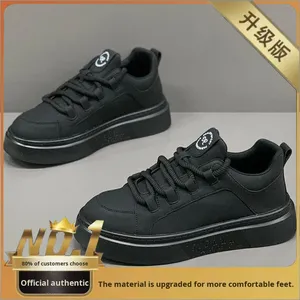 Zapatillas Deportivas de Malla Transpirable con Cordones para Hombre, Primavera 2025, Blancas, con Suela Gruesa, Casuales, Modernas y Versátiles - Product Image 6