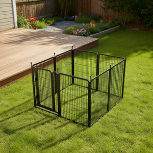 Parc de jeu pour chien robuste à 8 panneaux de 40 pouces, pliable, pour intérieur et extérieur, pour chiots et chiens de grande, moyenne et petite taille - Product Image 2