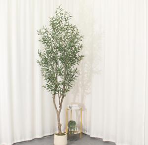 Plante d'olivier artificielle JWT4091, faible entretien, bonsaï <span class=keywords><strong>en</strong></span> plastique, plusieurs hauteurs de pots, convient pour la décoration intérieure - Product Image 6