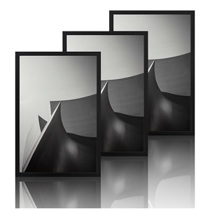 Cadres photo classiques en bois noir pour documents, certificats de récompense et photos de famille, cadeau idéal pour la fête <span class=keywords><strong>des</strong></span> mères et la fête <span class=keywords><strong>des</strong></span> pères - Product Image 1