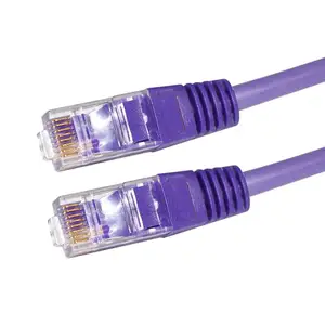 Cable de conexión Utp de fábrica, adaptador de extensión Lan, Cat6a, Sftp, conector blindado Ftp, Rj45, Cat6, Cat5e, 28Awg