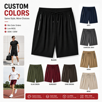 Shorts Essentiels Personnalisables avec Logo pour Hommes – Vêtements de Sport avec Poches Zippées, Idéaux pour la Course, le Basketball, le Streetwear et les Tenues Actives – Fabrication OEM