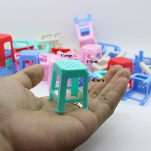 Yixuan mini angolo cottura simulazione piccola sedia sgabello decorazione casa casa bambola 1: microminiatura scena mobili - Product Image 4