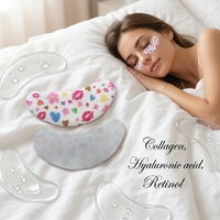 Patchs Hydrogel Personnalisés pour les Yeux, Gel Rafraîchissant au Collagène pour la Nuit, Lisse les Rides, Élimine les Yeux Gonflés
