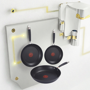 Sartén antiadherente para cocina ecológica con revestimiento antiadherente de manchas rojas - Product Image 1
