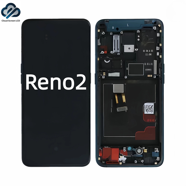 Oppo Reno2 Original Digitizer Touch LCD Screen with Frame Assembly High Quality 100% Tested Wholesale Repair change glass