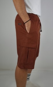 กางเกงเบอร์มิวดาขาสั้นสำหรับคาร์โก้เบอร์มิวดาสีดำสำหรับใส่ในฤดูร้อนสีน้ำตาลสีน้ำตาล - Product Image 3