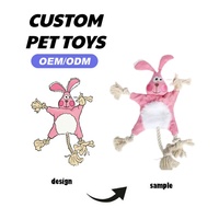 Jouet créatif personnalisé Songshan Toys pour chien, nouveau jouet à couiner en peluche résistant à la mastication, corde en coton à nœuds pour l'entraînement, multi-fêtes pour animaux de compagnie