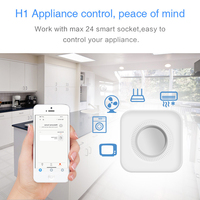 Tuyasmart Alarm Perlindungan Keamanan Cerdas, Sirene Strobo Hidup Pintar Sistem Alarm Keamanan Rumah Nirkabel 433MHz Alarm Wifi