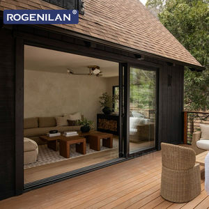 ROGENILAN Puerta Corredera de Aluminio con Doble Acristalamiento Low-E Resistente al Viento para Patio, Puertas Correderas de Vidrio para Exteriores para Casas - Product Image 6