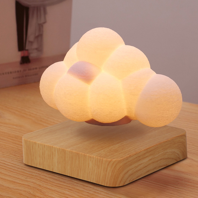 HCNT Manufacturer Magnetic Levitating Moon Lamp 3D Printing cloud Floating cloud Lamp for Gifts