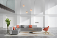 Canapé modulaire moderne en promotion, multifonctionnel, confortable, rembourré, avec structure en bois massif et éponge haute densité, idéal pour le bureau