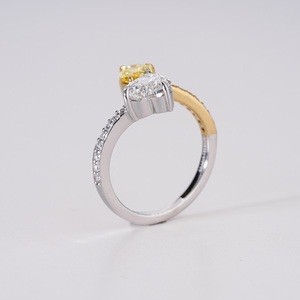 Anillo de Diamantes Cultivados en Laboratorio de Oro Sólido de 14K para Mujer, Joyería Fina con Diamantes de Corte Brillante y Diseño Elegante y Atemporal - Product Image 4