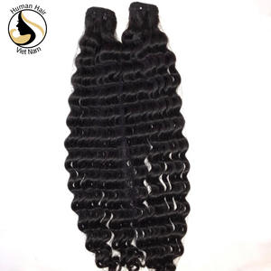 Pelo humano sin procesar, pelo virgen de Vietnam, suelto, ondulado, rizado, 100% humano, sin enredos, sin derrames - Product Image 1