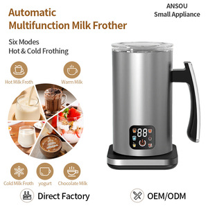 Espumador <span class=keywords><strong>de</strong></span> <span class=keywords><strong>Leche</strong></span> Eléctrico <span class=keywords><strong>de</strong></span> 600 ml, 6 en 1, Espumador <span class=keywords><strong>de</strong></span> Café Eléctrico <span class=keywords><strong>de</strong></span> Acero Inoxidable, 400 W, Espumador <span class=keywords><strong>de</strong></span> <span class=keywords><strong>Leche</strong></span> Automático Pequeño para el Hogar - Product Image 3