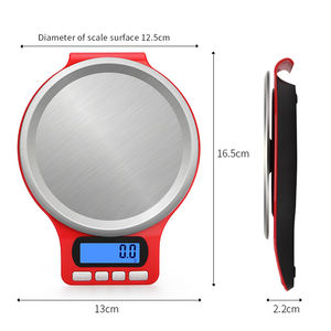 Elektronische keukenweegschaal Gewichtsbalans 3000g/0,1g Roestvrij staal Hoge nauwkeurigheid Weegschaal Sieraden Voedsel Dieet Digitale weegschaal - Product Image 5