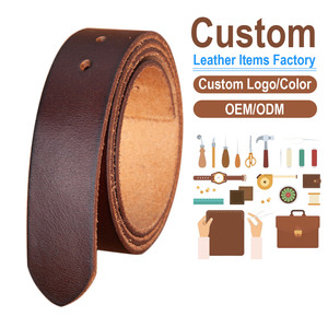 Correa de Cinturón de Cuero Genuino Retro Lavado para Hombre, Directo de Fábrica, Piel de Vacuno de Primera Capa, Hebilla de Pin Casual, Cinturón de Repuesto - Product Image 1