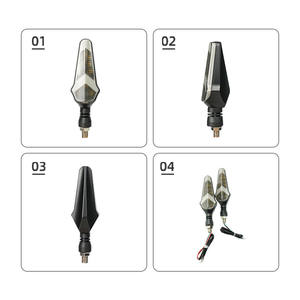 Luz <span class=keywords><strong>Direccional</strong></span> <span class=keywords><strong>de</strong></span> <span class=keywords><strong>Flecha</strong></span> para Motocicleta LiuHJG <span class=keywords><strong>de</strong></span> 12V, Luz Intermitente LED Multicolor con Tipo Impermeable - Product Image 4