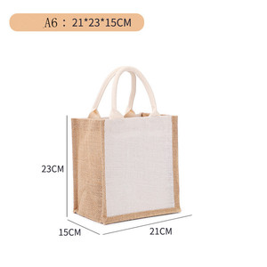 Túi Đay Vải Bố In Tùy Chỉnh Túi Xách Vải Bố Túi Tote Mua Sắm Hữu Cơ Tái Sử Dụng Được Nhiều Lớp Vải Đay - Product Image 2