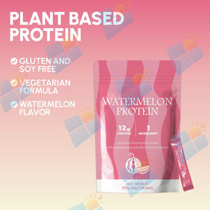 אבקת חלבון מי גבינה טבעוני בטעם אבטיח, מותג פרטי SUNI OEM ODM, פורמולה מותאמת אישית עתירת חלבון לשייק לאחר אימון - Product Image 4