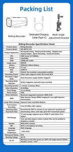 Nuovo Registratore Ultra HD 4K per Bici e Moto 2026, Registrazione Esterna con Batteria da 2200mAh per 10 Ore, Ideale per <span class=keywords><strong>Video</strong></span> YouTube - Product Image 3