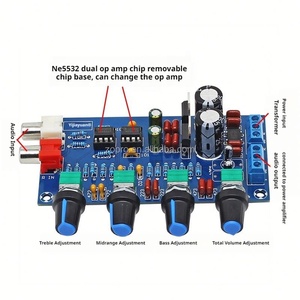 บอร์ดปรับเสียงแหลม เบส และโทนเสียง พร้อม NE5532 ดูอัลออปแอมป์ แบบ SMD รุ่น XH-M164 - Product Image 3