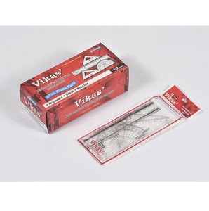 Ensemble d'équerres et de règles en plastique très demandé pour la pratique des mathématiques et la construction géométrique à prix abordable - Product Image 2