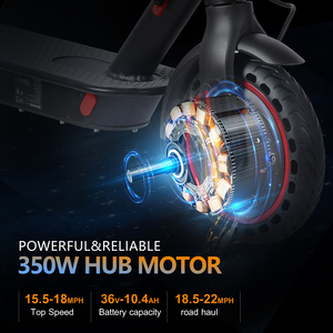 Monopattino Elettrico <span class=keywords><strong>a</strong></span> Due Ruote, Motore 350W, Batteria al Litio 7.8AH/10.4AH, Display Digitale con App, Velocità Massima 25km/h, Pieghevole, Impermeabile, Full <span class=keywords><strong>D</strong></span> 8 - Product Image 6