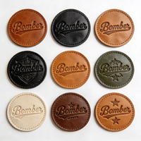 Patch personnalisé découpé au laser, gaufrage sur cuir personnalisé, patch en cuir thermocollant, patchs en cuir à repasser, étiquette en cuir pour vêtements