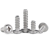 Vis à tête cylindrique Phillips en acier inoxydable AISI ST 304 SS 316 A2-80 SUS 321 avec collier DIN 968