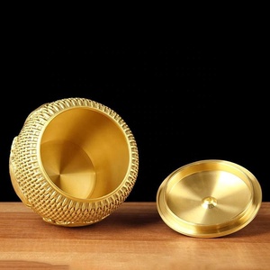 Yuanbao du zodiaque chinois, coq, décoration de bureau à domicile, porte-bonheur et Ruyi, Yuanbao en cuivre, coq doré, générateur de richesse - Product Image 5