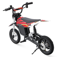 Nouvelle moto électrique pour enfants IScooter A12 rouge et bleue, mini moto tout-terrain pour enfants avec suspension à ressorts