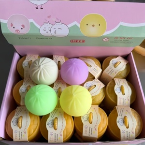 ชุดของเล่นฝึกประสาทสัมผัสแบบนุ่มบรรเทาความเครียดด้วยไอน้ำขนมปังบีบบอลของขวัญลึกลับสำหรับเด็กงานปาร์ตี้ตกแต่งโต๊ะ - Product Image 4